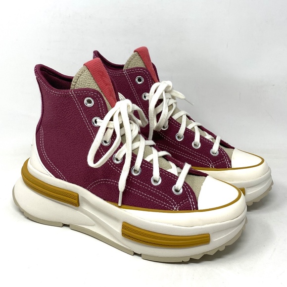 Converse Run Star Legacy CX Platform Shoes Women's Cherry Knit High Top A03053C - Picture 2 of 11